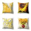 Polyester Kissenbezug Bedruckte Dekoration Sonnenblume Frühling und Herbst Heim Kissenbezug Auto Kissenbezug Nachttisch Kissenbezug