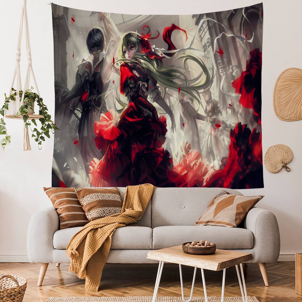 Anime Code Geass Colorful Tapestry Wall Hanging Bohemian Wall Tapestries Mandala Wall Art Decor