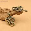 Copper Brass Mini Snake Antique Bronze Decor Figurines For Interior Decoration Desktop Ornament Pure Copper Miniatures Statue