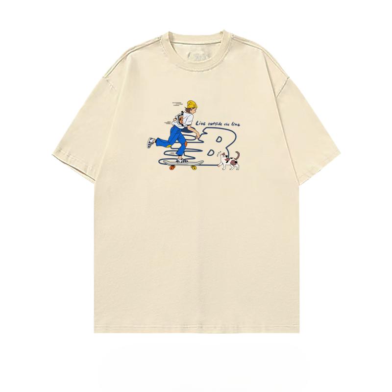 2025 Summer Fashion Trend New Brand Men's and Women's Short Sleeve T-shirt High-end Fashion Brand 100% Cotton Printed T-shirt