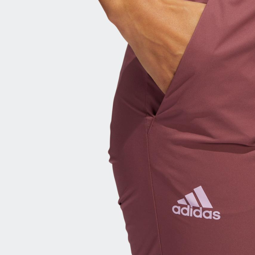 Adidas Womens Prvsnl Pants Solid Color Logo Embroidery Drawstring Sports Trousers Women pants Burgundy HN4130