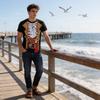 Wacky Spoof Pirate Digital Print T Shirt With Breathable Polyester For Youth Summer Casual Wear