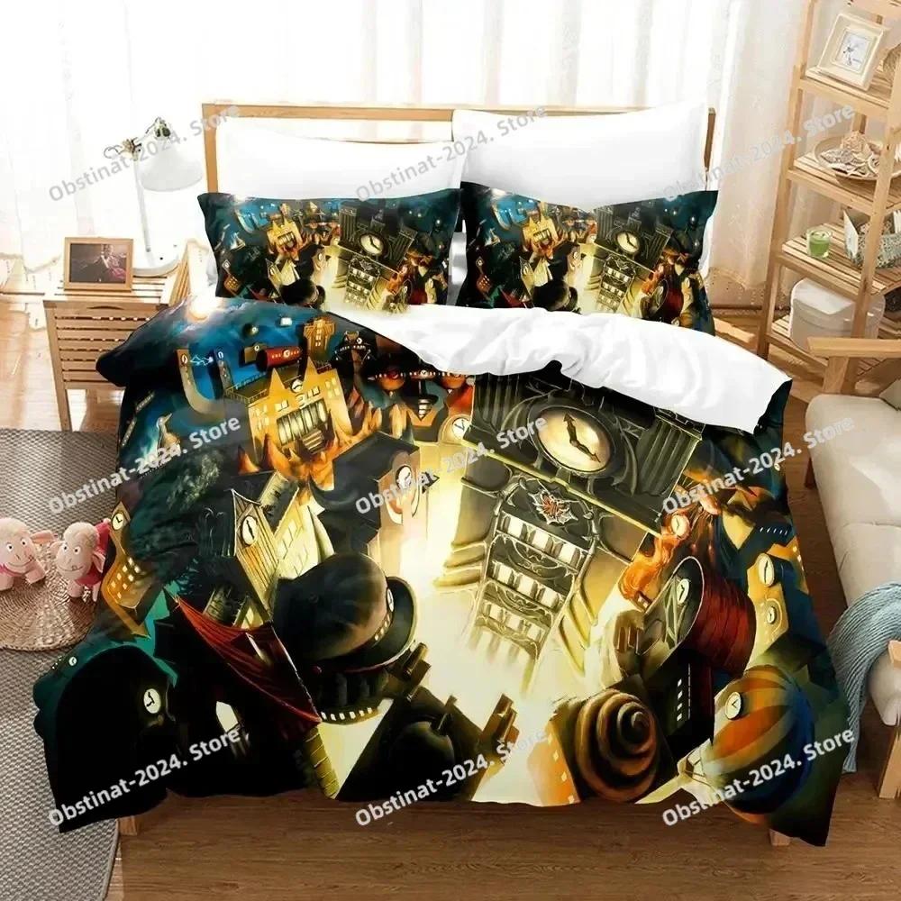 Anime Disgaea Bedding Set Duvet Cover Bed Set Quilt Cover Pillowcase Comforter King Queen Size Boys Adult Bedding Set