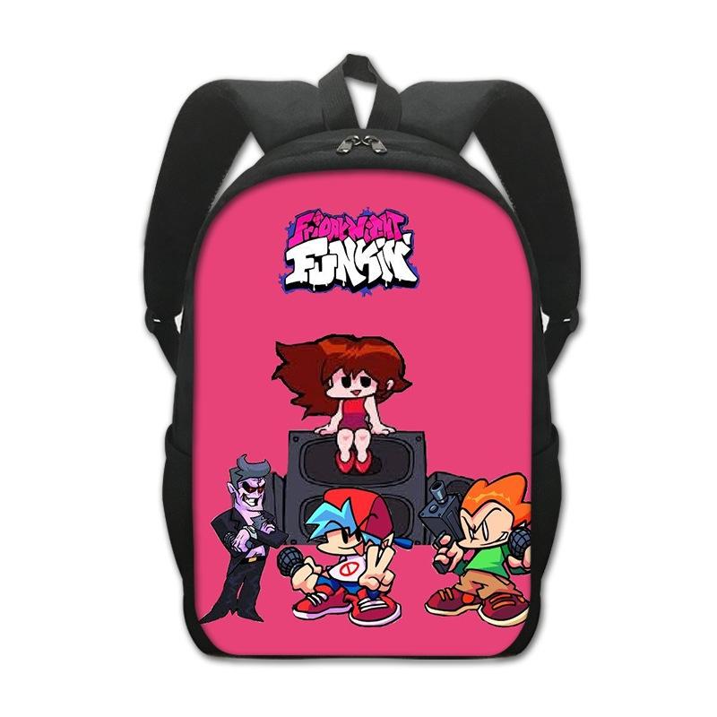 Stylish Friday Night Funkin Backpack For Cartoon Game Fans With Adjustable Straps