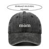 Retro Dad Mom Embroidery Baseball Cap Washed Cotton Adjustable Couple Cap Sunscreen Hats For Man Women