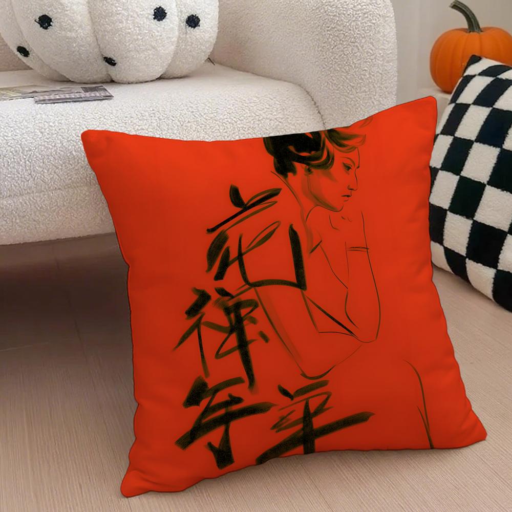 

Chinese Nostalgic reminiscent MMaggie Cheung Cushion Cover Throw Pillow Cover Hidden Button Durable Polyester Chair Cushion 30X30cm