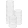 Hemoton 10 Pack Plastic Shaker Cup Tea Shaker Cup Cap Cocktail Shaker Lids