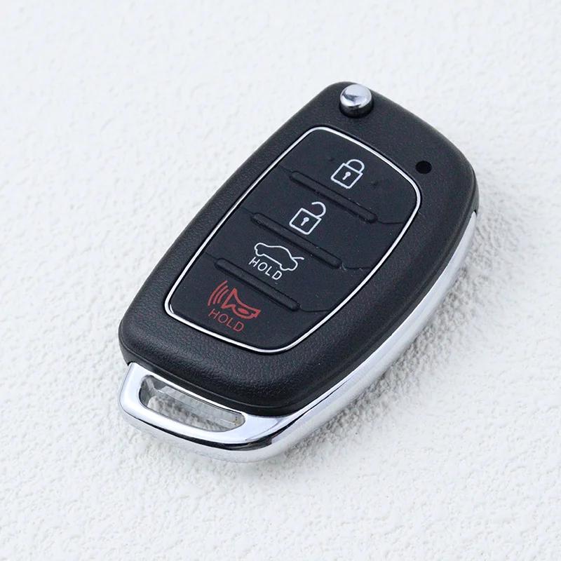 3 4 Bottons Car Key Case Fob Housing Key Shell for Hyundai IX35 I20 I45 I40 IX45 HB20 SANTA FE IX35 Tucson Solaris ELANTRA Verna
