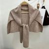 Cloak Knitted Neck Wrap Cape Large Wraps Elegant Large Scarves  Scarf Accessories