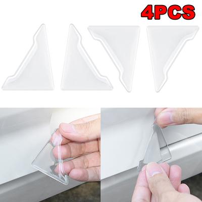 2/4 Stück Auto Tür Ecke Transparent Schutzaufkleber Antikollisions- Kratzschutz Abdeckung Autotür Schutzaufkleber Zubehör