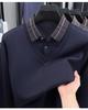Men's Winter Thickened Knit Sweater with Lapel - Business Casual, Plus Velvet, Fake Two-Piece Design