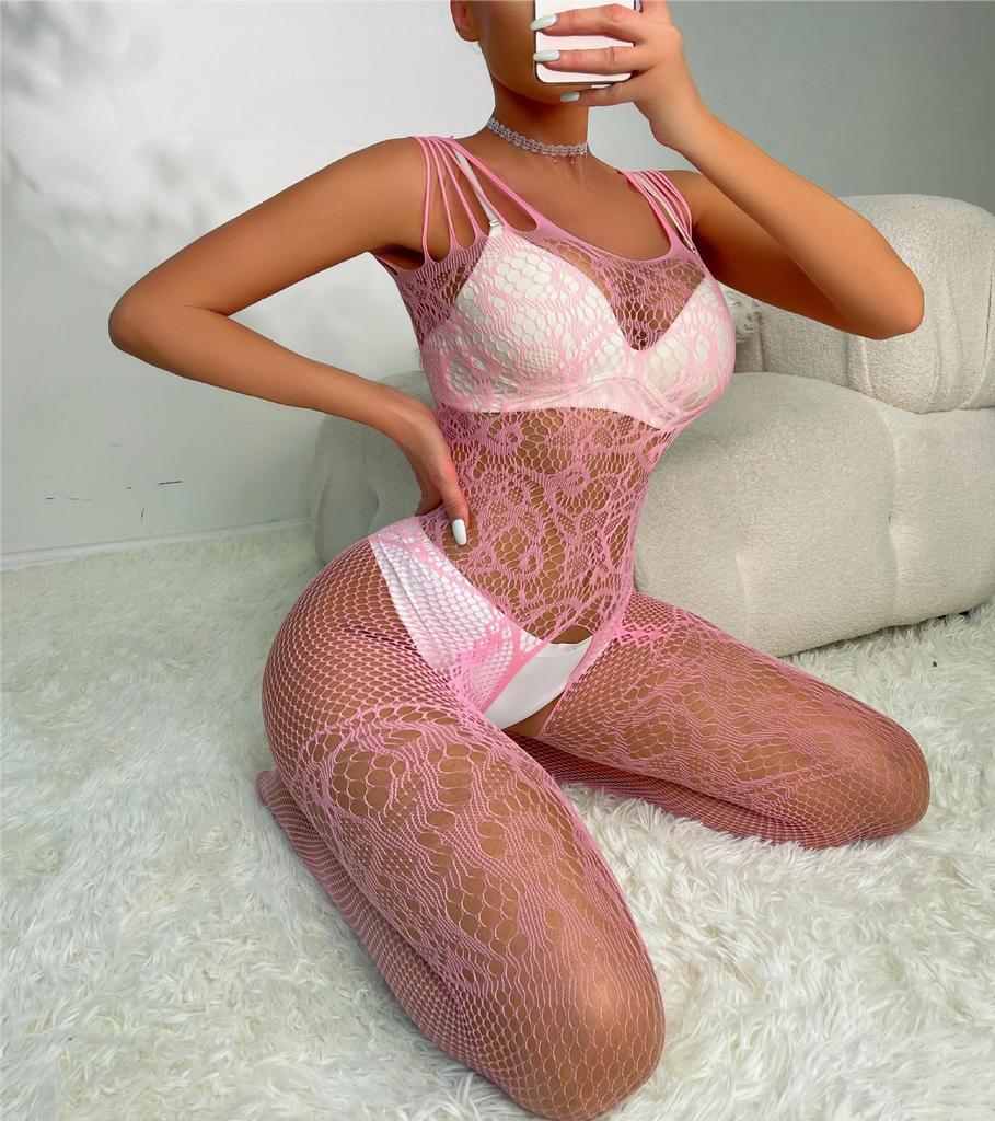 Sexy Fetish Bodystocking Women Lingerie Porno Bodysuit Underwear Erotic Costumes Lenceria Mujer Crotchless Sleepwear Plus Size