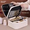 Pu Makeup Bag With Large Capacity For Travel And Daily Use In Elegant City Style