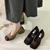 Not Tired of Popular Mary Jane Shoes Skirt  Thick-soled High-end Summer Internet Celebrity Feet Versatile Spring Matching Soft-soled Single Shoes