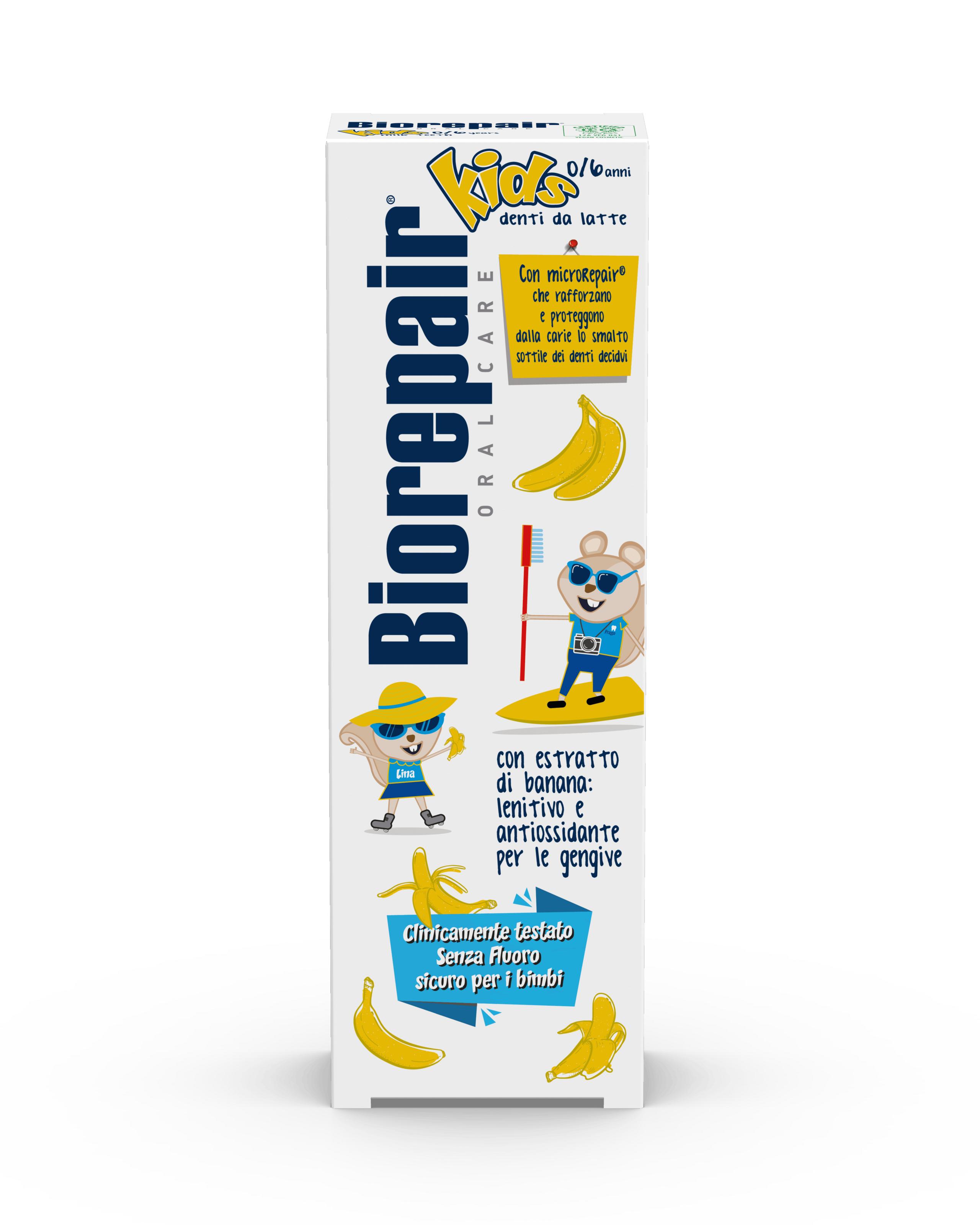 

Детская зубная паста банан Kids Milk Teeth Biorepair 50 мл