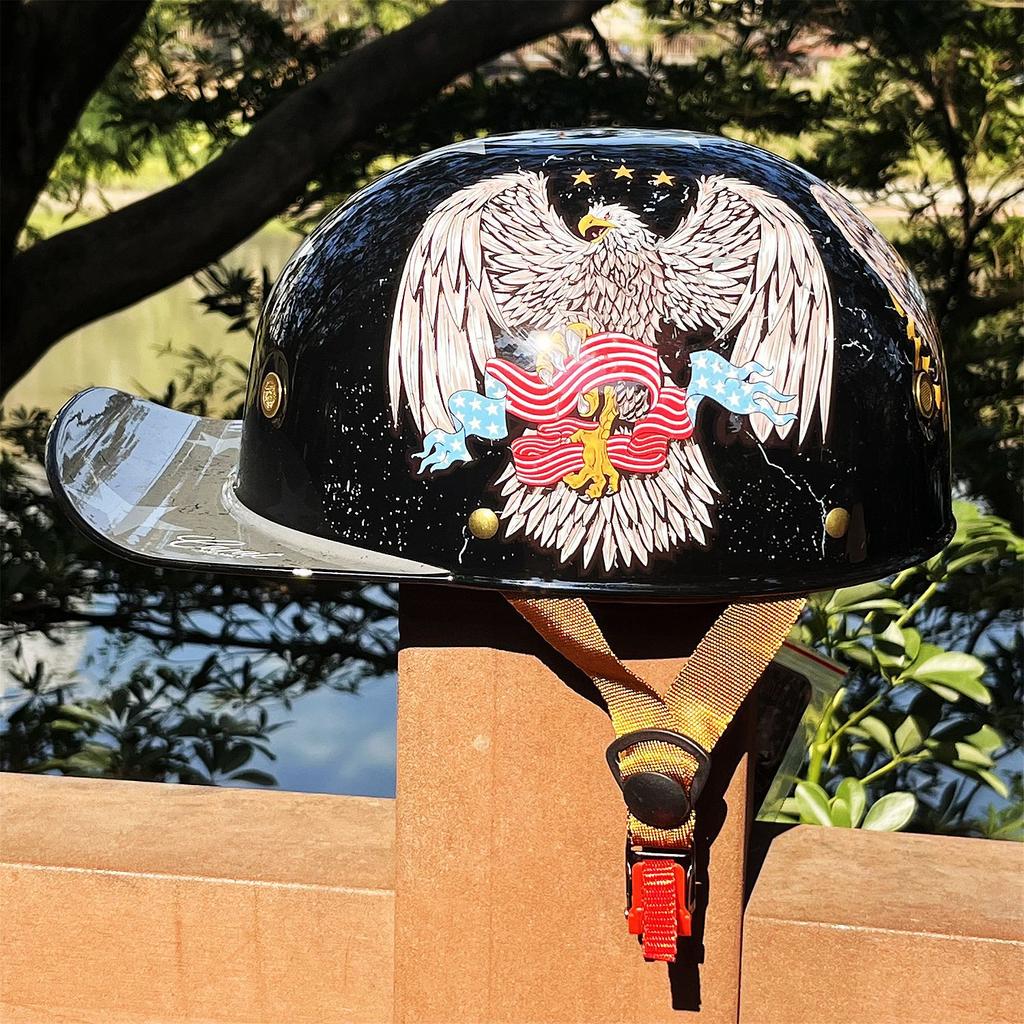 Half Helmet Retro Motorcycle Helmet Electric Men's Scooter Electric Car Hard Hat Riding