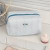 Small Rose Knitted Cotton Octagonal Makeup Storage Bag With Waterproof Design For Daily Use