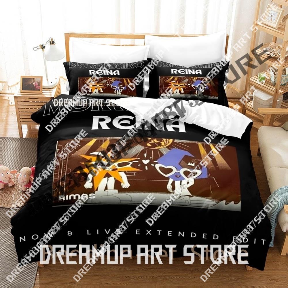 Mora Saiko REINA Bedding Set Single Twin Full Queen King Size Bed Set Adult Kid Bedroom Duvetcover Sets 3D Anime Bed Sheet