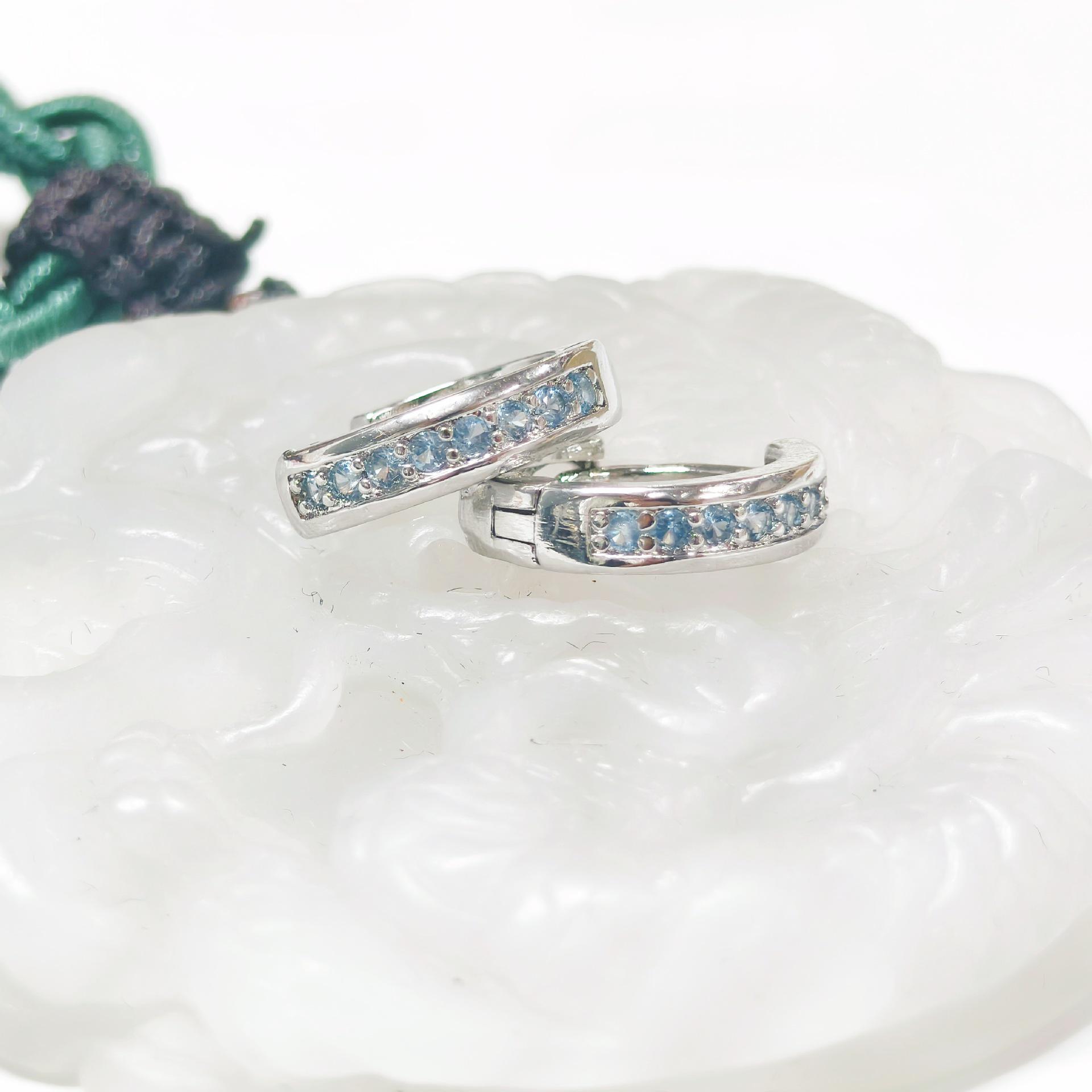 

Gusen Jewelry Французские Ретро Миниатюрные Серьги-Кольца: Изысканные серьги с микроинкрустацией для женщин