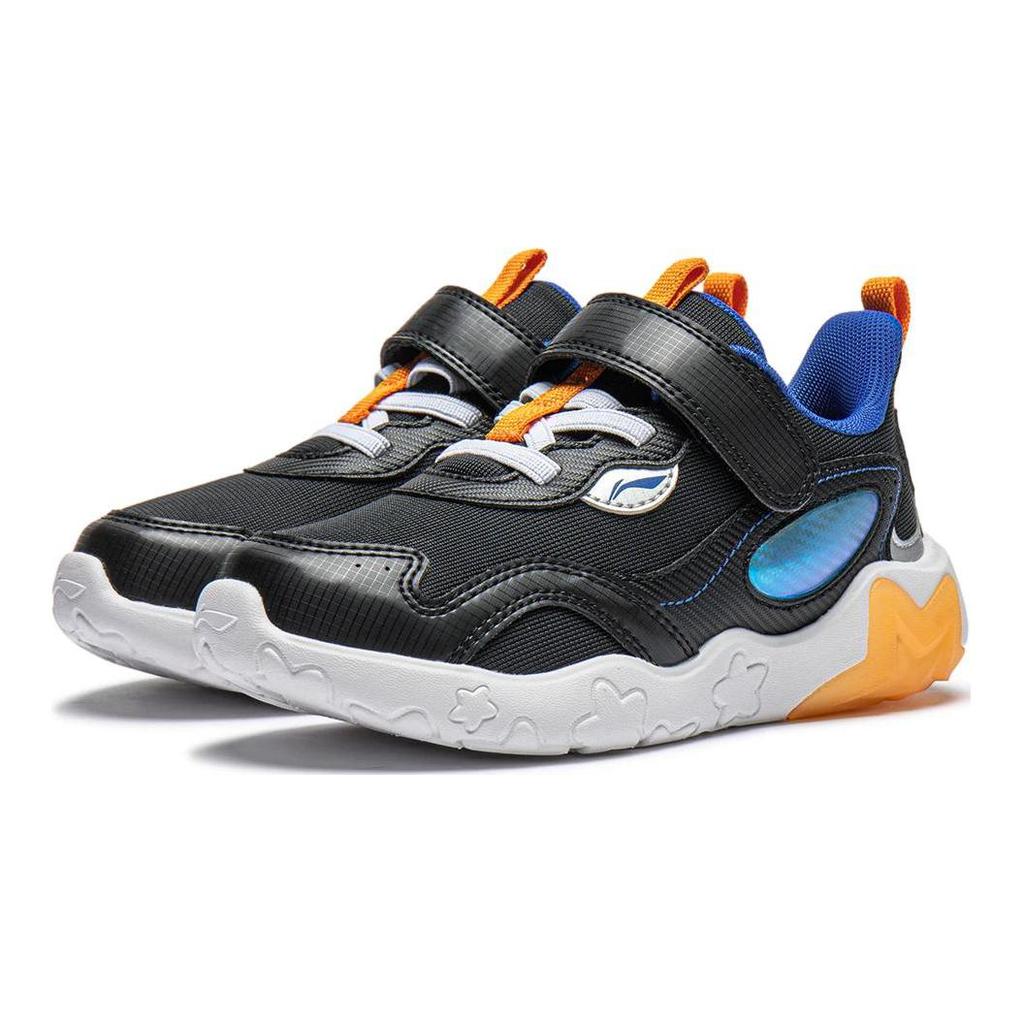 Li Ning Comfortable Non-Slip Shock Absorbing Wear-Resistant Kids Casual Shoes Kids Casual Shoes Black YKNU020-3