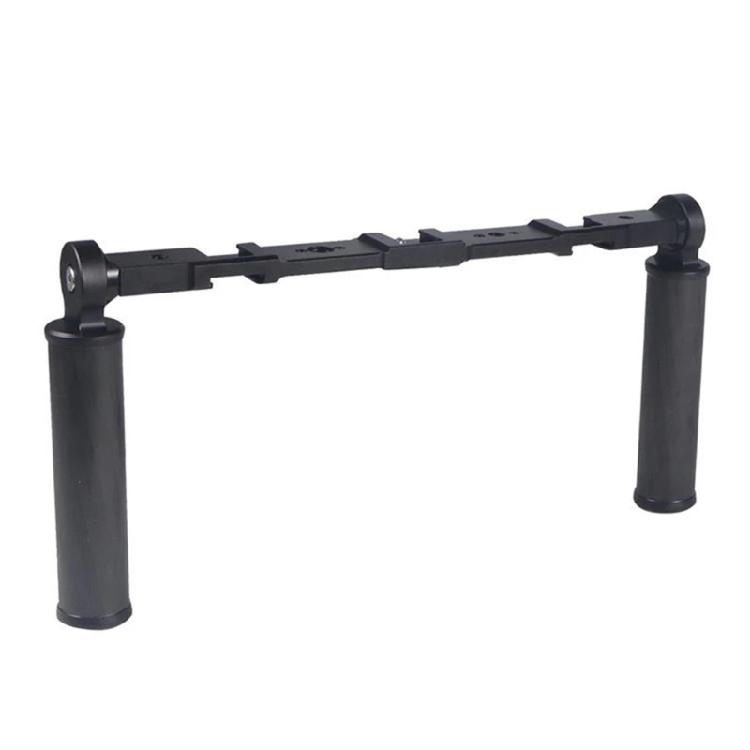 

Dual Handheld Mobile Phone Stabilizer Video Cage Rig Case Carbon Fiber Hand Grip