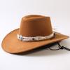 Popular European and American Classic Big-brimmed Western Cowboy Hat Men's and Women's Outdoor Fashion Anti-sun Cowboy Hat Jazz Hat