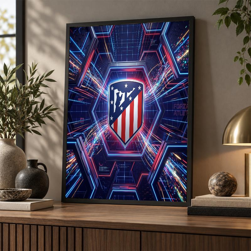 Atletico Madrid Diamond Painting Kit 5D Full Drill DIY Diamond Mosaic Wall Art Home Decor