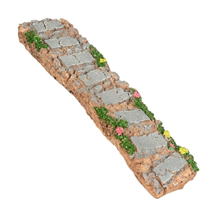 Aquariums Miniature Stone Trail Ornament That Repositions Easily in Small Planter Displays and Model Arrangements