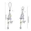 Unique Butterfly Phone Charm Fashionable Decorative Bead Keychain Lanyard Bag Pendant Accessory for Women Girls