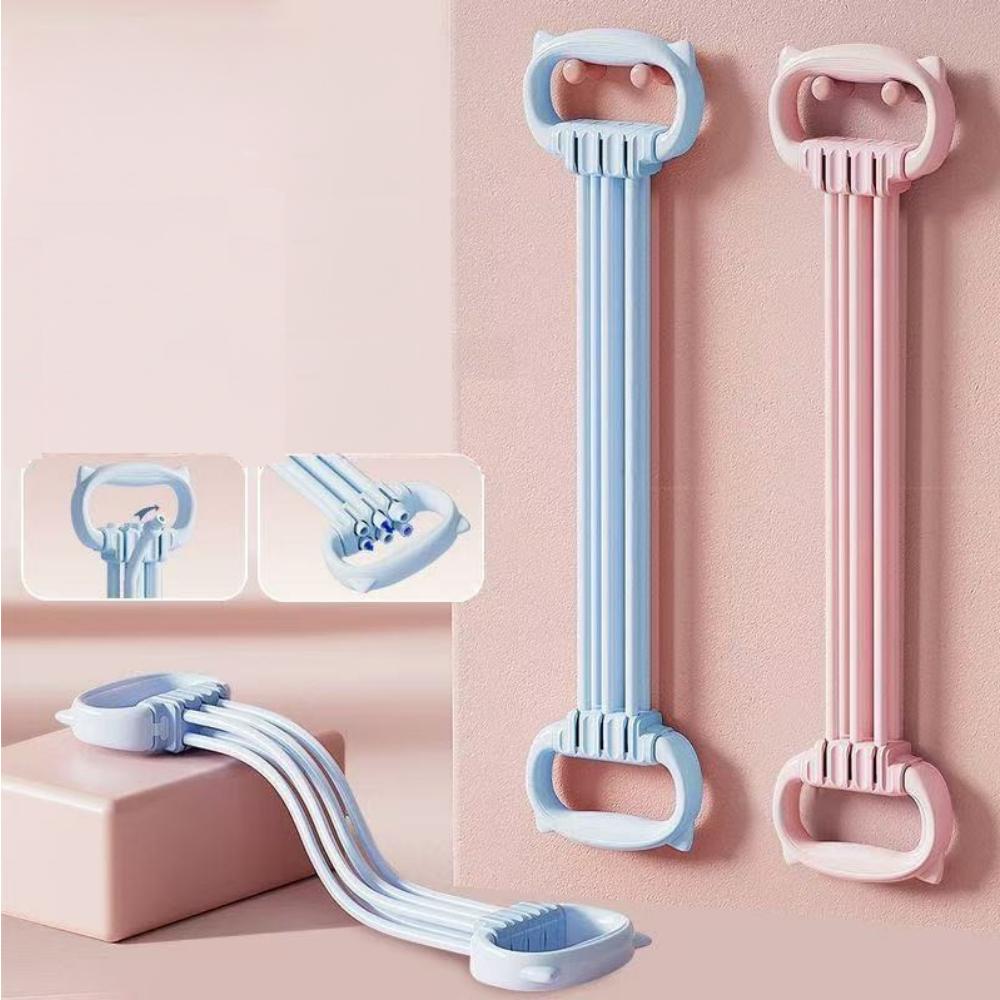 The resistance band with handle and the sports band with detachable resistance tube are suitable for exercise, physical therapy,