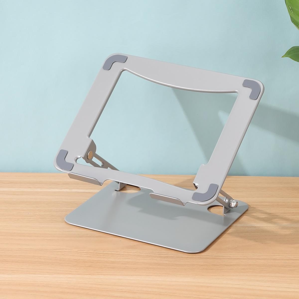 

Carbon Steel Adjustable Folding Laptop Stand - Portable and Universal for Office and Gaming. білий