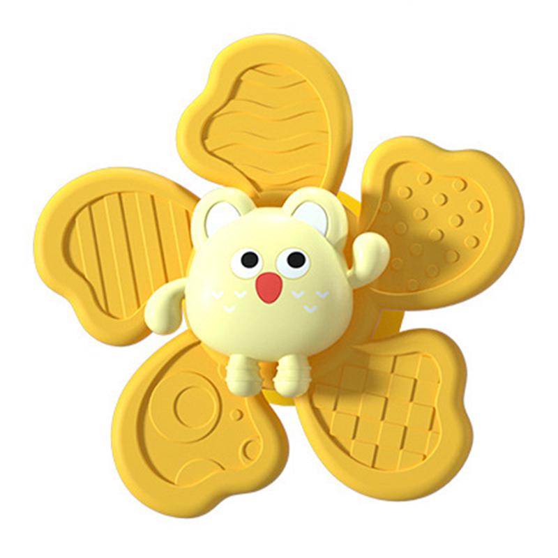 Non-Toxic Montessori Baby Bath Toys Children Bathing Sucker Spinner Suction Cup Toy For Kids Funny Child Rattles Teether Toddler Gifts
