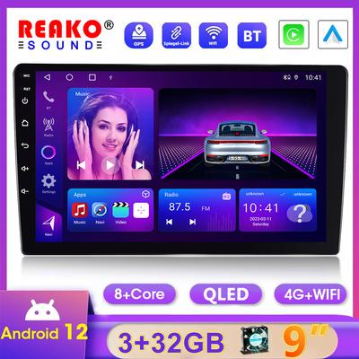 Android 9 Zoll 2 Din 4G 8 Kerne Autoradio Autoradio Carplay Android Auto GPS Wifi Touchscreen Bluetooth FM/RDS
