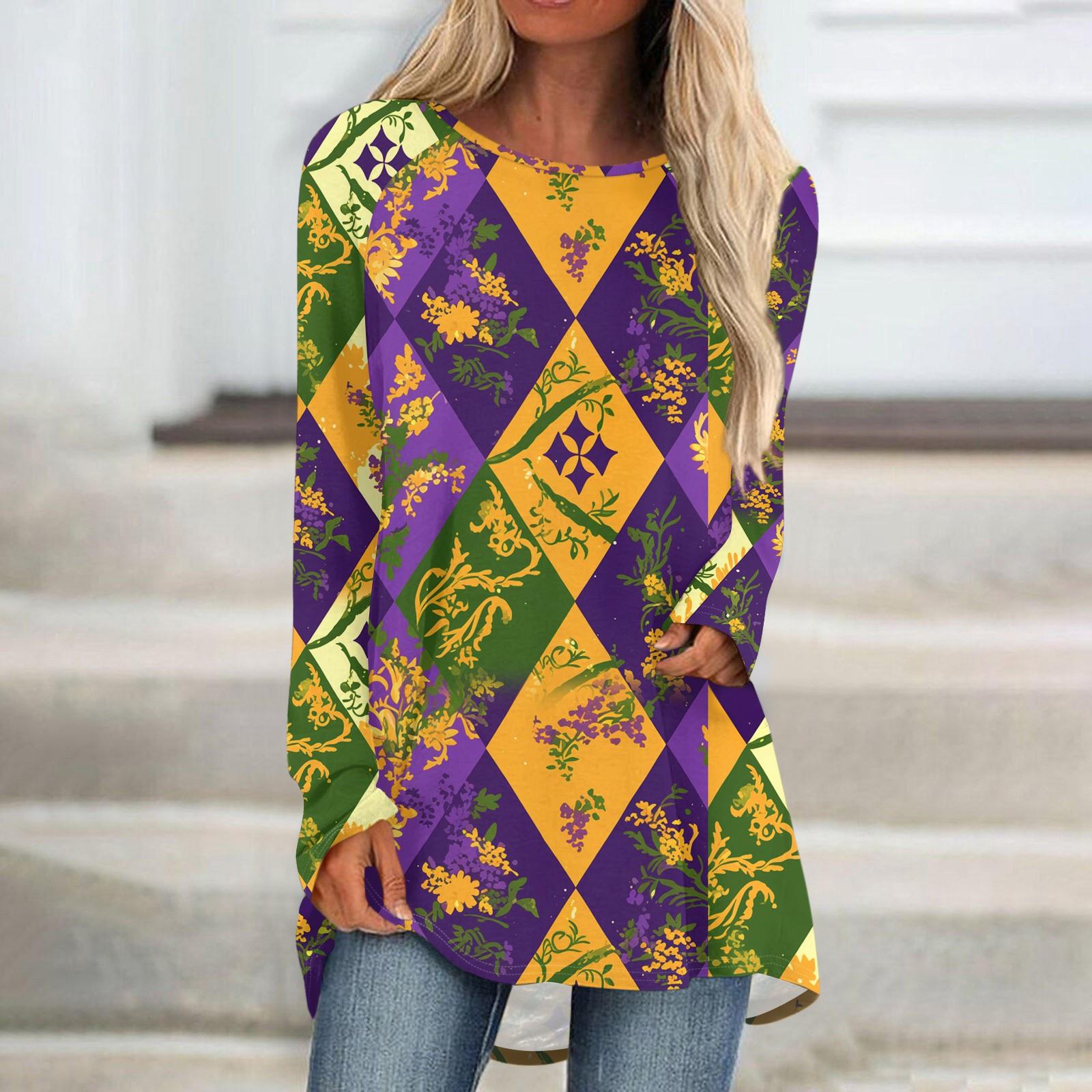 

Женский модный пуловер с круглым вырезом, рукавами реглан и длинными рукавами, с карнавальным принтом, повседневный XL жёлтый