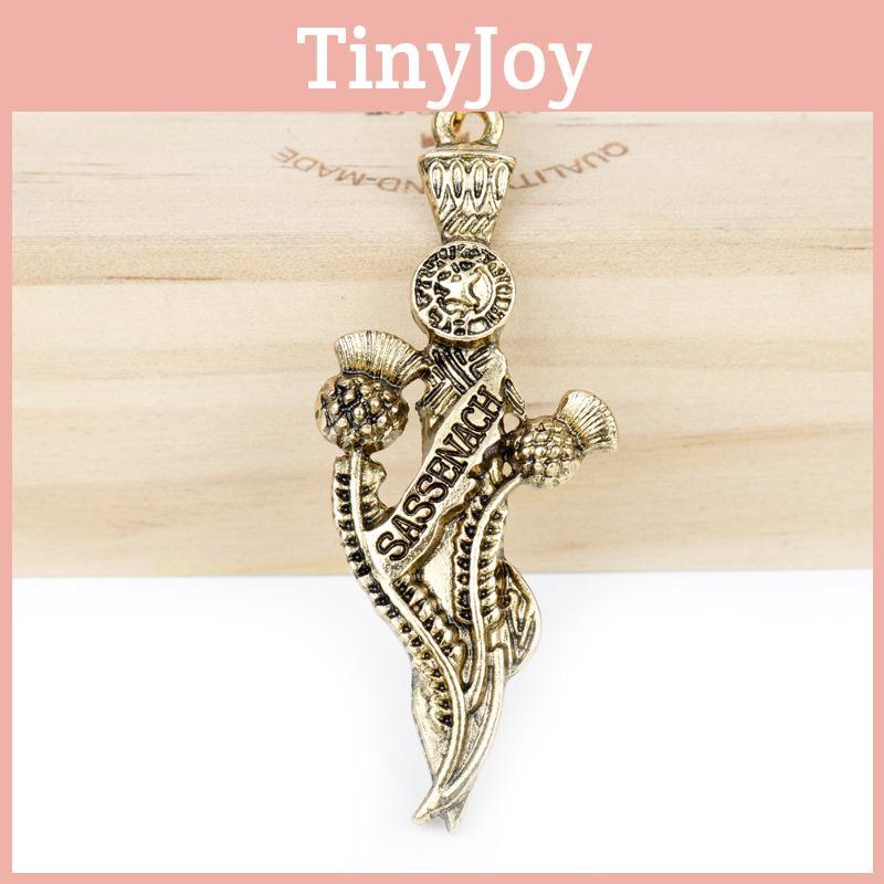 Sassenach Outlander Metal Necklace With Brass Finish For Gift Or Collection