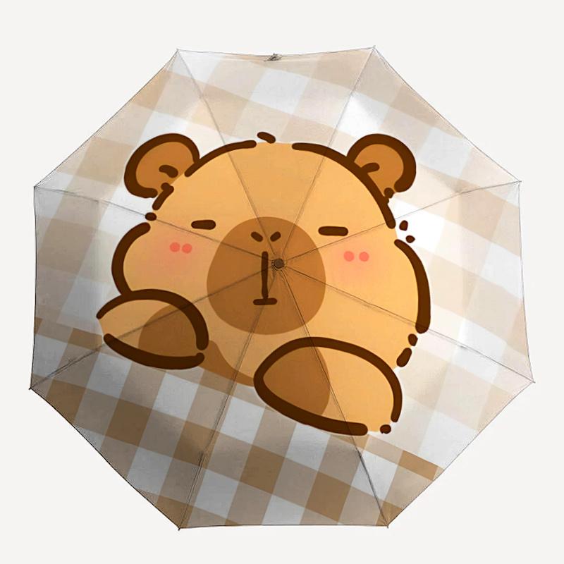 

1pc Bear Cub Umbrella That Opens Closes Automatically Perfect Gift with a Convenient Folding Mechanism 84