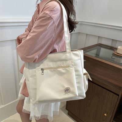 College Students In Class Commuter Bag Large Capacity Handheld Cloth Bag Large Bag Women 2025 New Canvas Shoulder Tote Bag