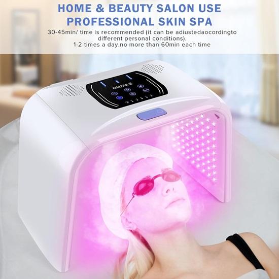 Led Light Therapy, Face Red Light Therapy with Spray Function, 7 In 1 Beauty Equipment for Skin Care At Home, Face Mask SPA Equipment, Facial Skin