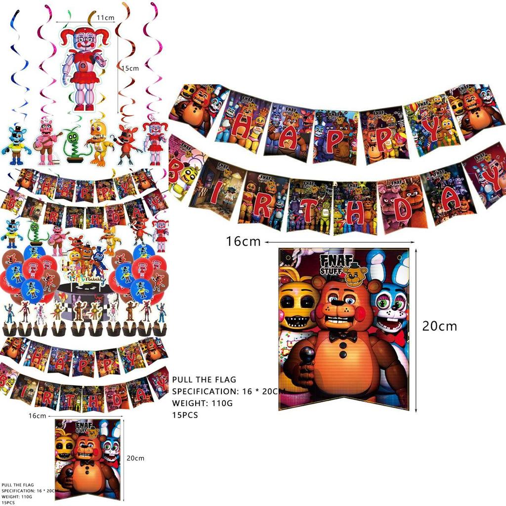 Immersiver Five Nights At Freddy's Tortenaufsatz für unvergessliche Geburtstagsfeiern