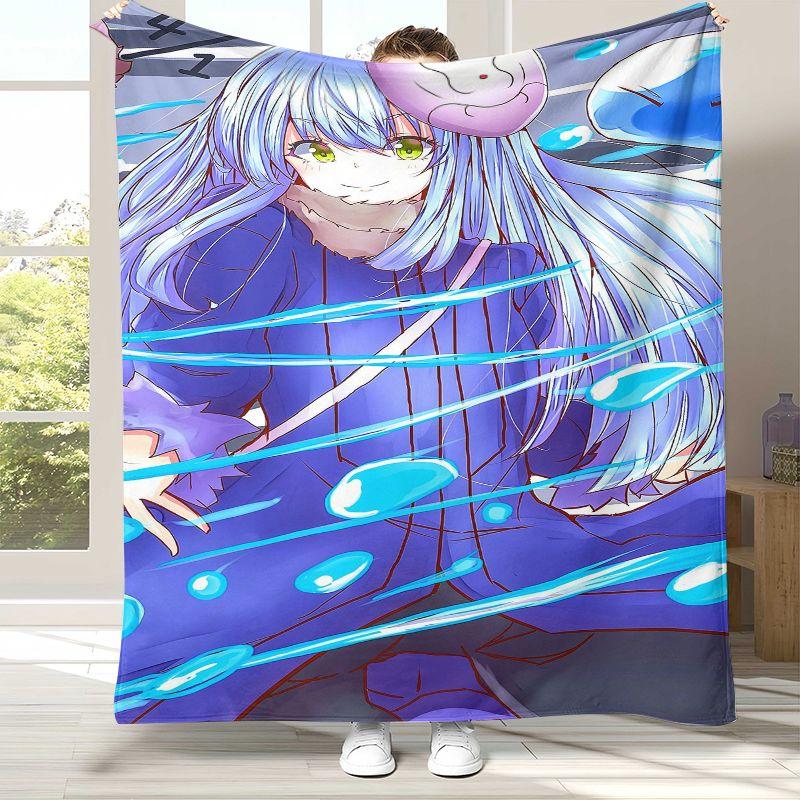 Coperta di Flanella Anime I Got Reincarnated As A Slime, Coperta Morbida in Peluche per Casa Camera da Letto Letto Divano Ufficio Picnic
