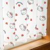 Noren Kobo Cafe Hello Kitty Heart 120cm Wide x 45cm Perfect for Small 93540 Curtain, Check, Long, Windows,