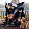 Warm Flannel Throw Blanket,Jujutsu Kaisen Lightweight Cozy Blanket For Bed Sofa And Daily Use