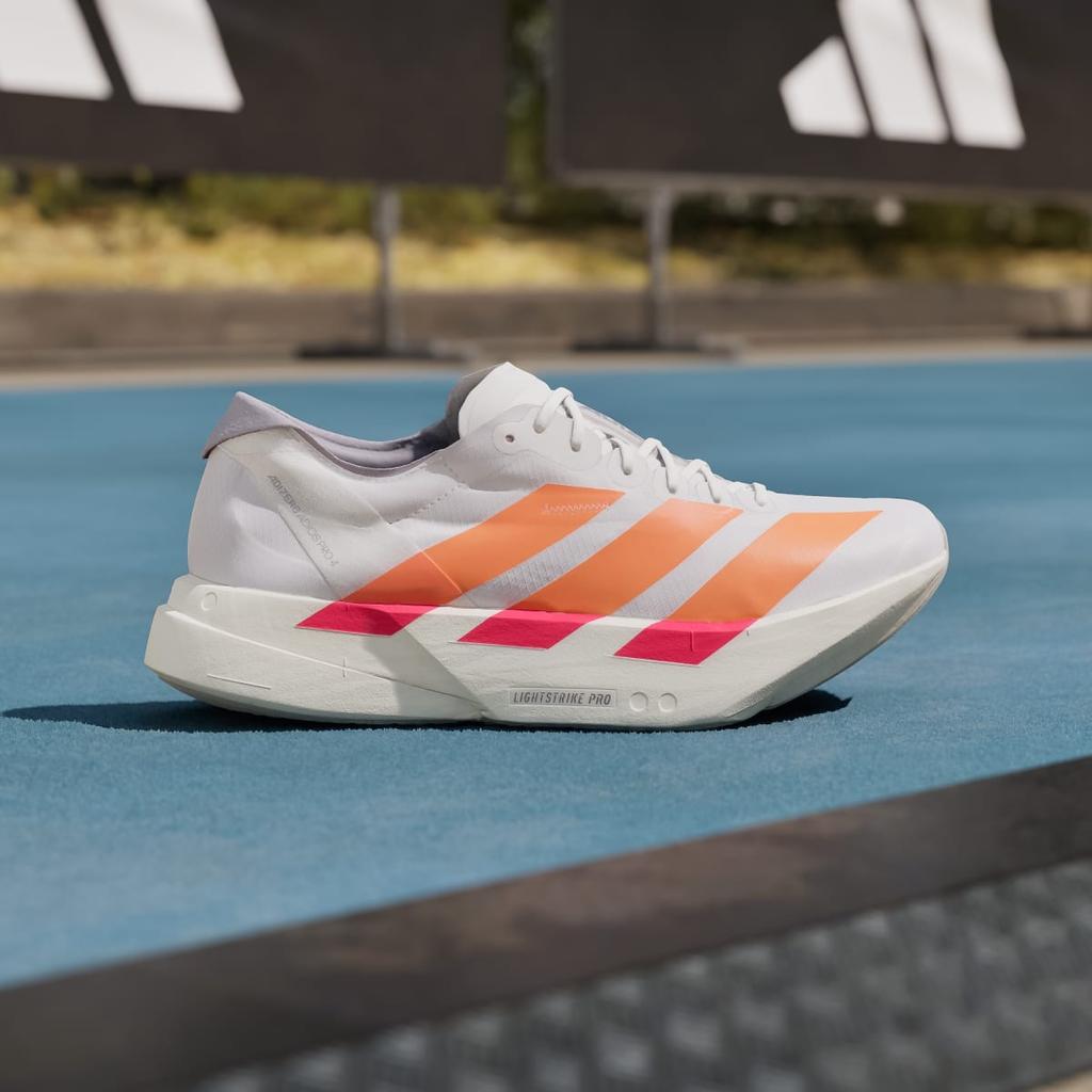 adidas Adizero Adios Pro 4 JR7088 Men's Performance Sports Shoes Cloud White / Lucid Orange / Lucid Red