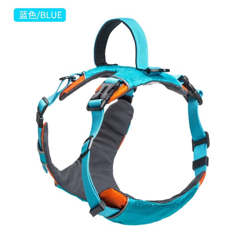 Lightweight Waterproof Dog Harness With Dual-Strap Design Reflective Safety Strip Adjustable Fit Medium To Large Breeds