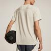 Li-Ning Wade Series Letter Round Neck Comfortable Versatile Breathable Short Sleeve T-Shirt Men Tops Oatmeal-Gray ATSU071-3