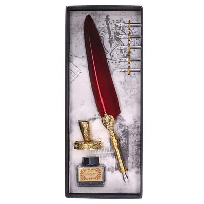 Feather Pen Fluent Comfortable Writing Vintage Elegance Exquisite Workmanship Quill Feather Pen for Gifts