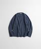 Bihebieo European Flax™ Linen Roll Neck L/S Knit Midnight