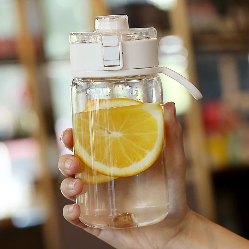 Bouteille d'eau de sport grande capacité 450/600 ml, gobelet en plastique anti-fuite, pour boire en plein air, voyage, gym, fitness, carafes, filtres