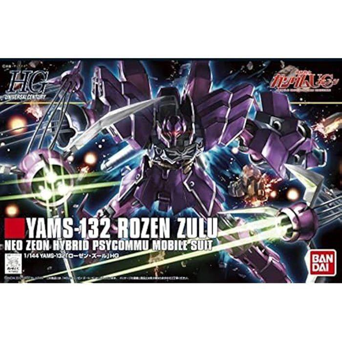 Maquette - BANDAI SPIRITS - Gundam - 1/144 HGUC Rozen Zulu - Noir - Pour adultes - 14 ans et plus