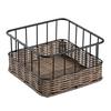 Pearl Metal Basket, Fruit Basket, Storage Rack, Wicker Basket Style, Deep, Square, AZ-5625